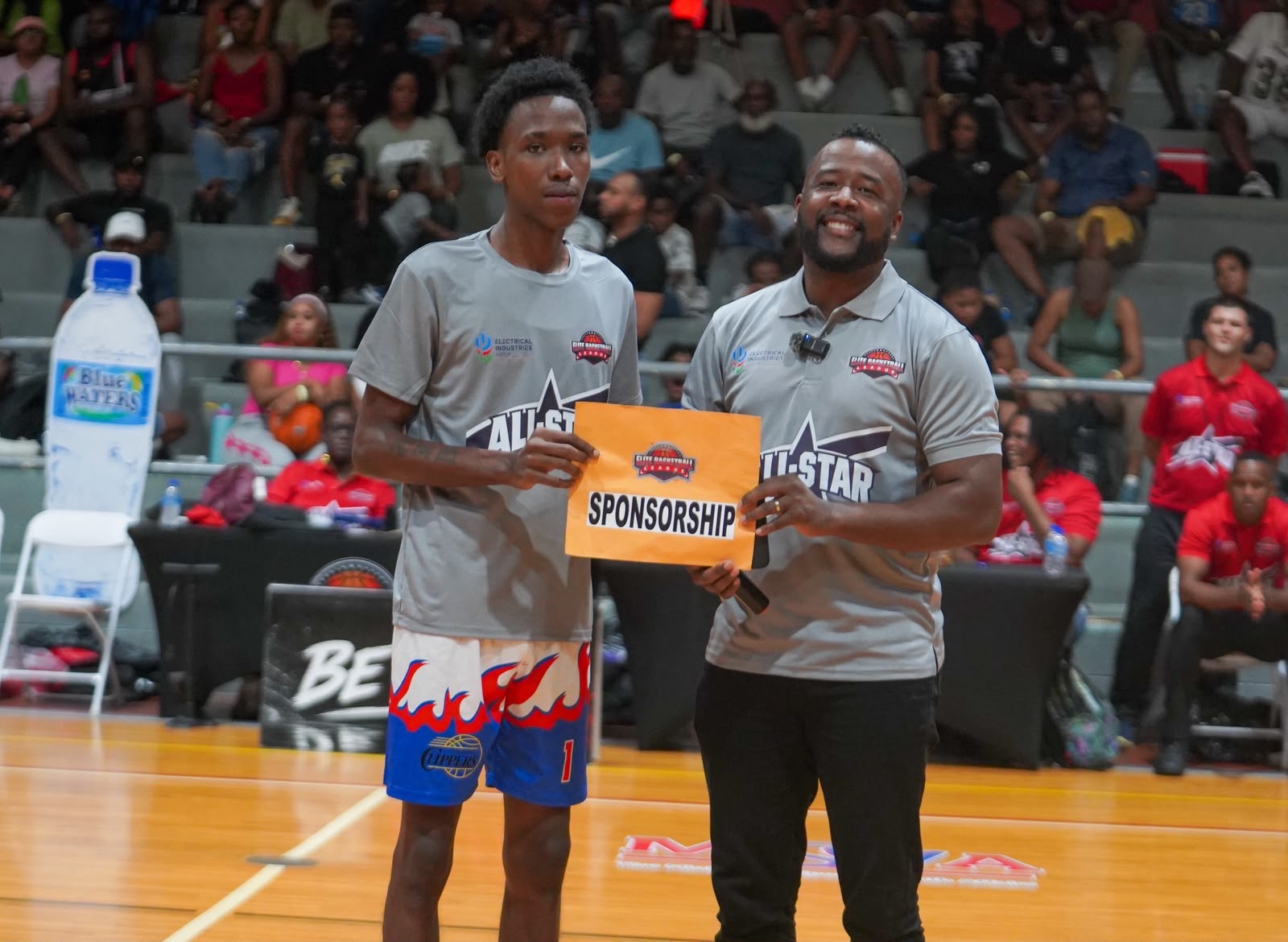 Akheel “Smally” Boyd receives sponsorship from Nicholas Marcus Thompson.