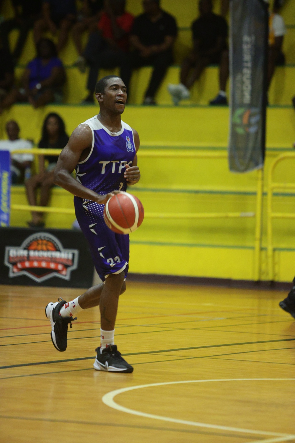 TTPS’ Mikahail Williams on the ball against Morvant Oilbirds.