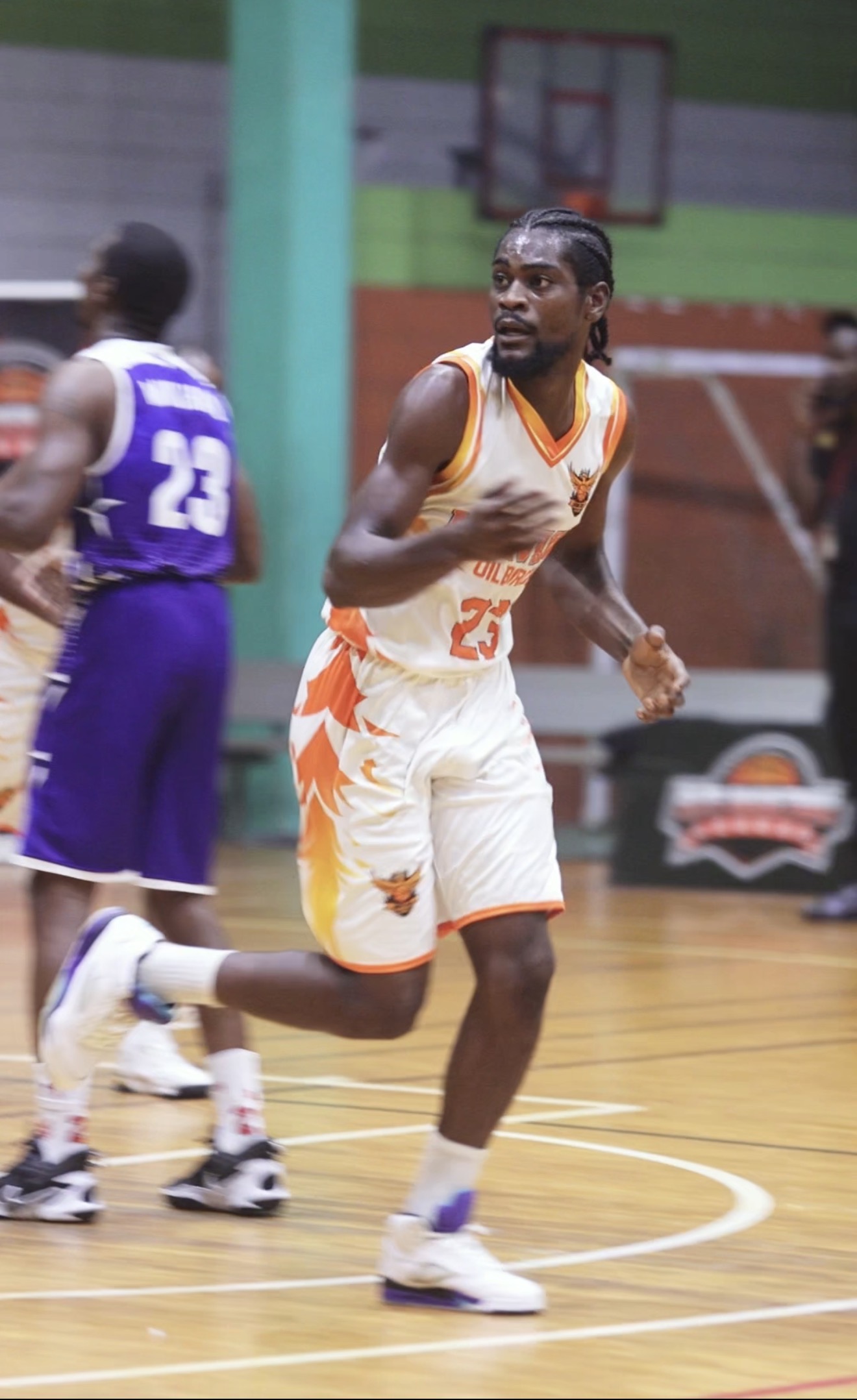 Morvant Oilbirds’ Tyrese Fields in action against TTPS.